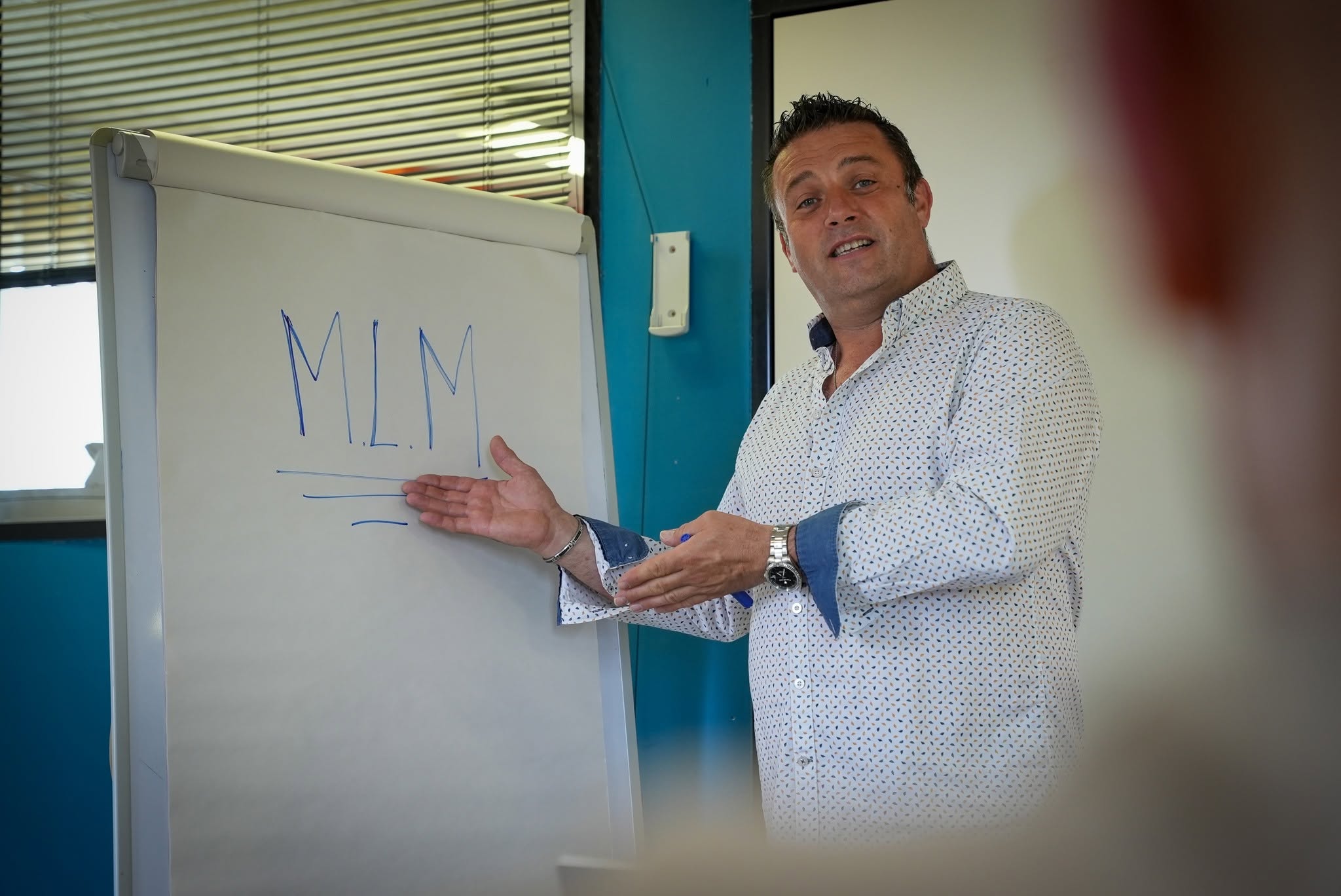 David Mancarella en formation avec son &eacute;quipe
